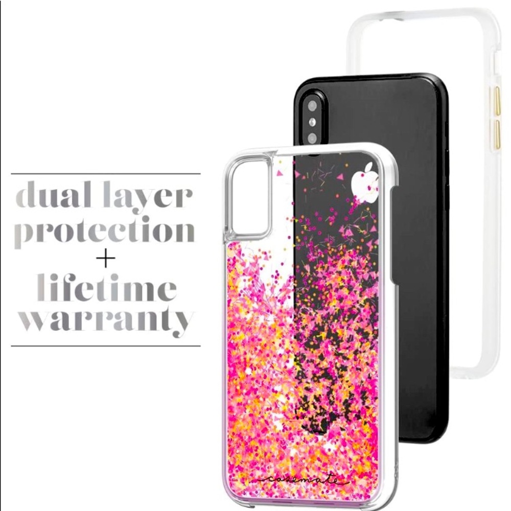 iPhone X Case - Glow in The Dark - Pink Glow